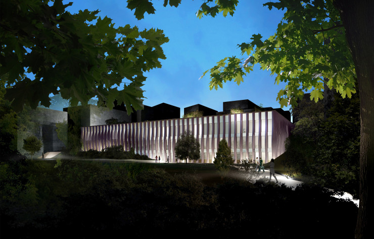 Par leur projet, les architectes Rudy Ricciotti et Amelia Tavella rendent hommage au compositeur Henri Tomasi, dont l’établissement portera leaccio nom, en même temps qu’à la topographie des lieux.