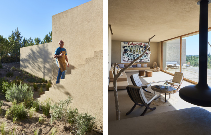 A Melides Art, vaste domaine artistico-forestier, le collectionneur Miguel Macedo Bastos de Carvalho a fait ériger, sous l’égide de l’agence majorquine Esteva i Esteva, des villas couleur sable aussi discrètes que somptueuses.