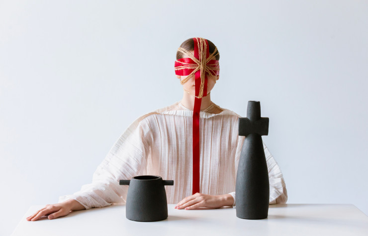 Vases Motanka, une réinterprétation des poupées du même nom.
