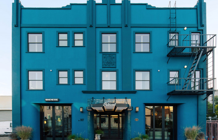 La façade rétro du Palihotel Culver City.