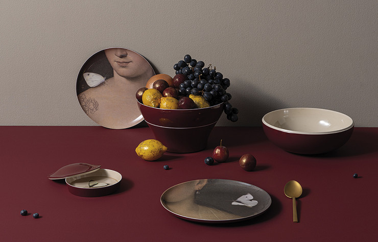 Parmi son généreux lot de nouveautés, Fleux présente actuellement le service de table empilable « Yuan », inspiré des chefs-d’oeuvres du musée Thyssen-Bornemisza à Madrid.