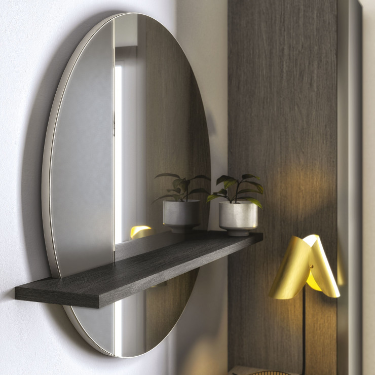 Les accessoires sont aussi au rendez-vous chez Gautier, comme ce miroir issu de leurs usines en Vendée.