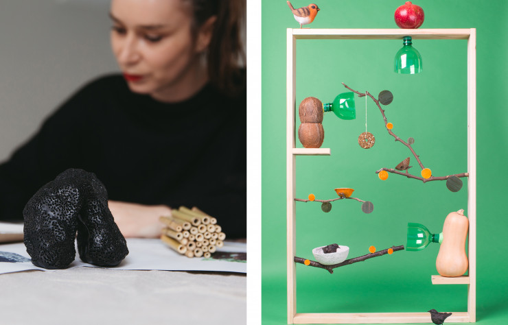Prototypes de Marlène Huissoud et caméras « Mynaturewatch » de l’Interaction Research Studio.
