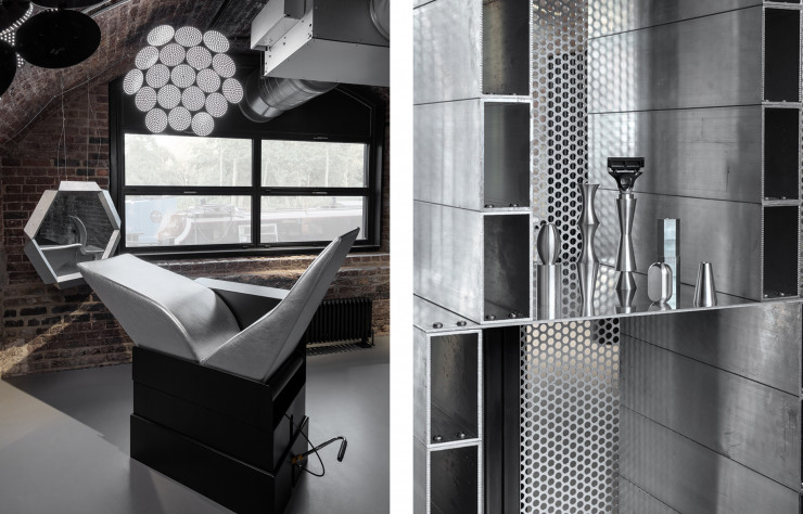 Le Razor Bar, première collaboration entre Tom Dixon et la marque de cosmétiques Harry’s.