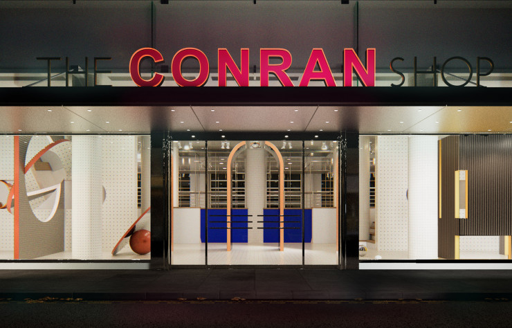 Aperçu de la scénographie imaginée par Sella Studio au Conran Shop de South Kensington.