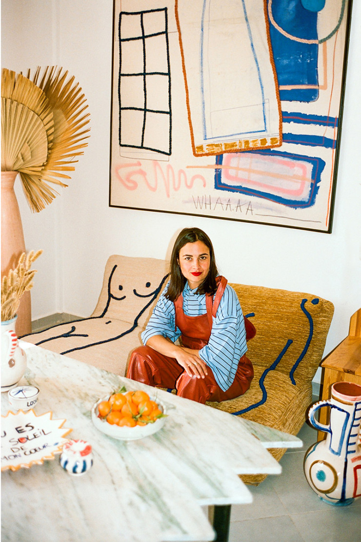 Laurence Leenaert dans son showroom au cœur de Marrakech.