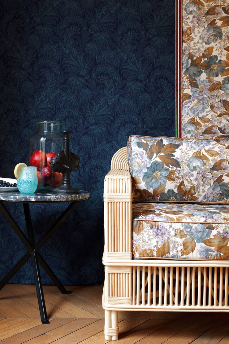 Imprimé chintzé Dorothée, de Gilles & Boissier.