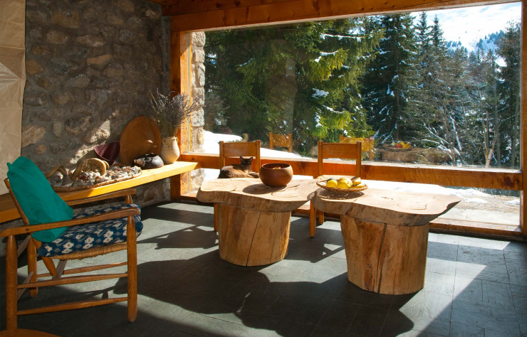 Aménagement intérieur à Méribel, dans le chalet personnel de Charlotte Perriand.