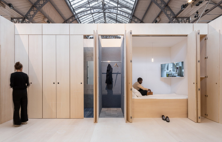 Chambre de Lina Ghotmeh, conçue spécialement pour l’exposition.