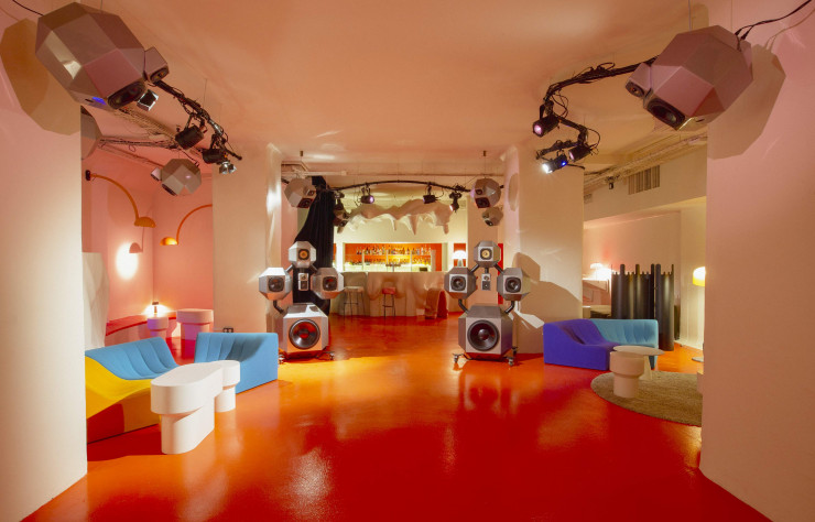 Chez Jean-Louis, même le sound-system est futuriste…