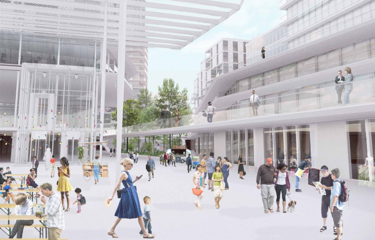 Le projet lauréat redonne de la lisibilité à ce secteur mal aimé, ouvre des perspectives et mise sur la mixité des programmes.
