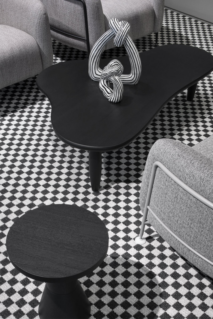 Le stand de Massproductions lors de la Stockholm Furniture Fair 2019.