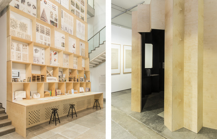 Multipliant les références à la tour de Babel, un immense cabinet de curiosité accueille les visiteurs de l’expostion « Inner Space ».
