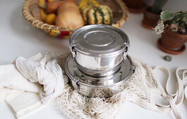 La slow life, c’est aussi préparer son déjeuner à l’avance et le déguster avec des couverts réutilisables !