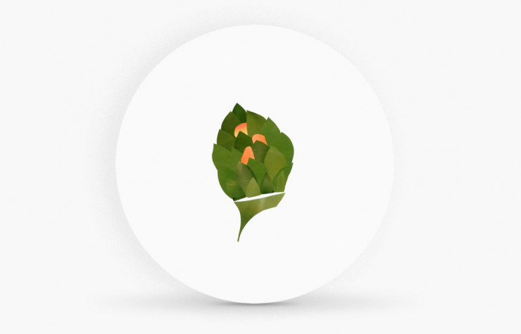 Assiette de la collection « Dame Nature » (Maison Fragile).
