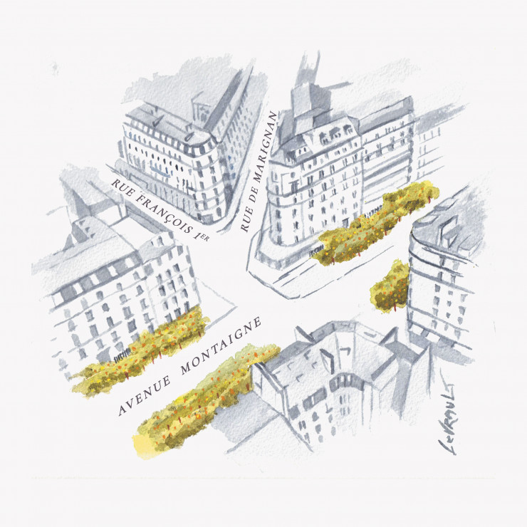 Trois rues emblématiques du VIIIe arrondissement de Paris enchantent Noël.