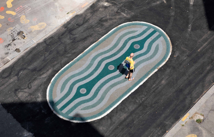 Aéro-seine, un dispositif de rafraîchissement urbain installé durant l’été à Paris.