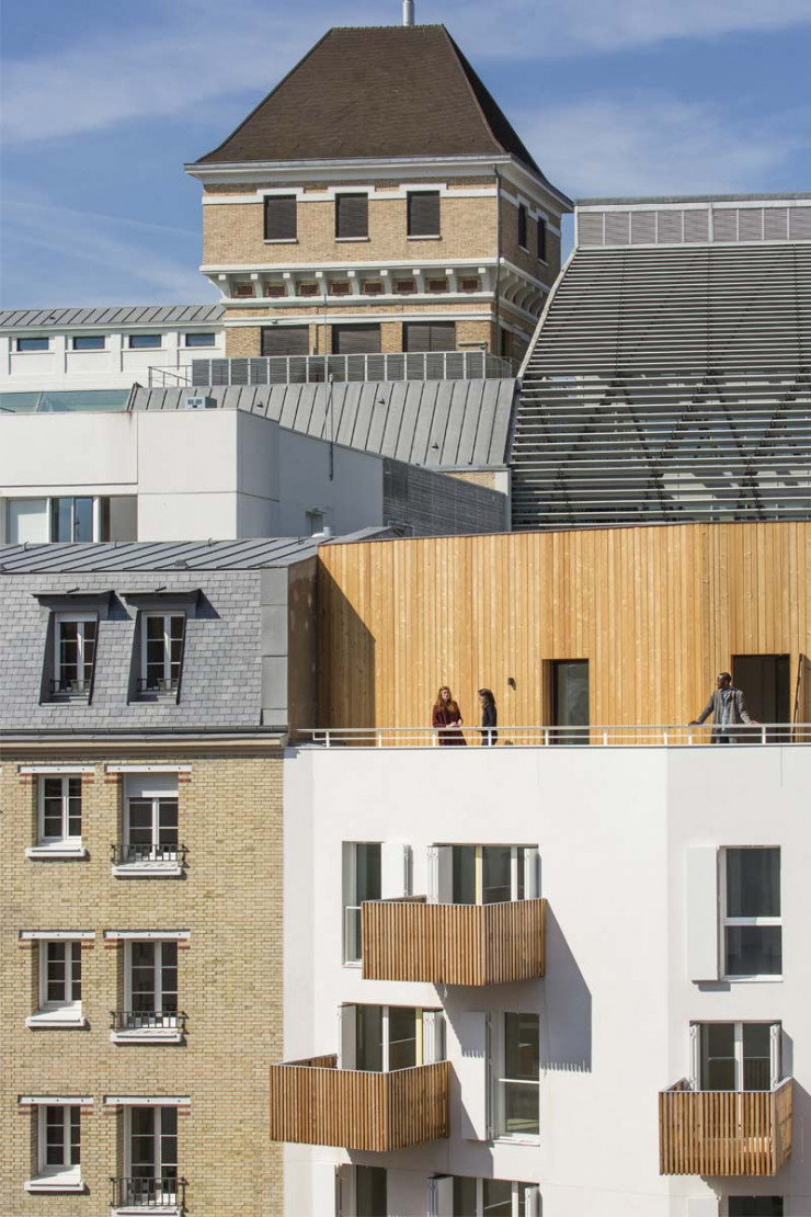 Immeubles de logements signés Vincent Parreira, dans le quartier des Grands Moulins.