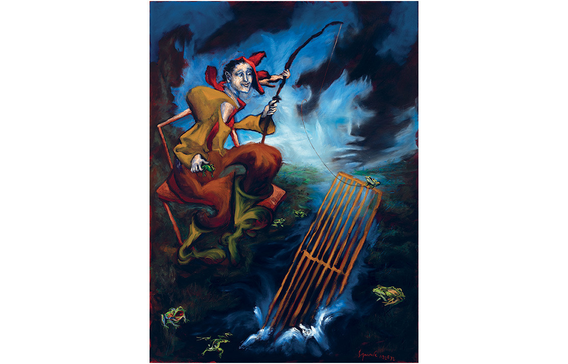 Chaque année, Gérard Garouste crée un tableau dans lequel figure l'icône de l'année.