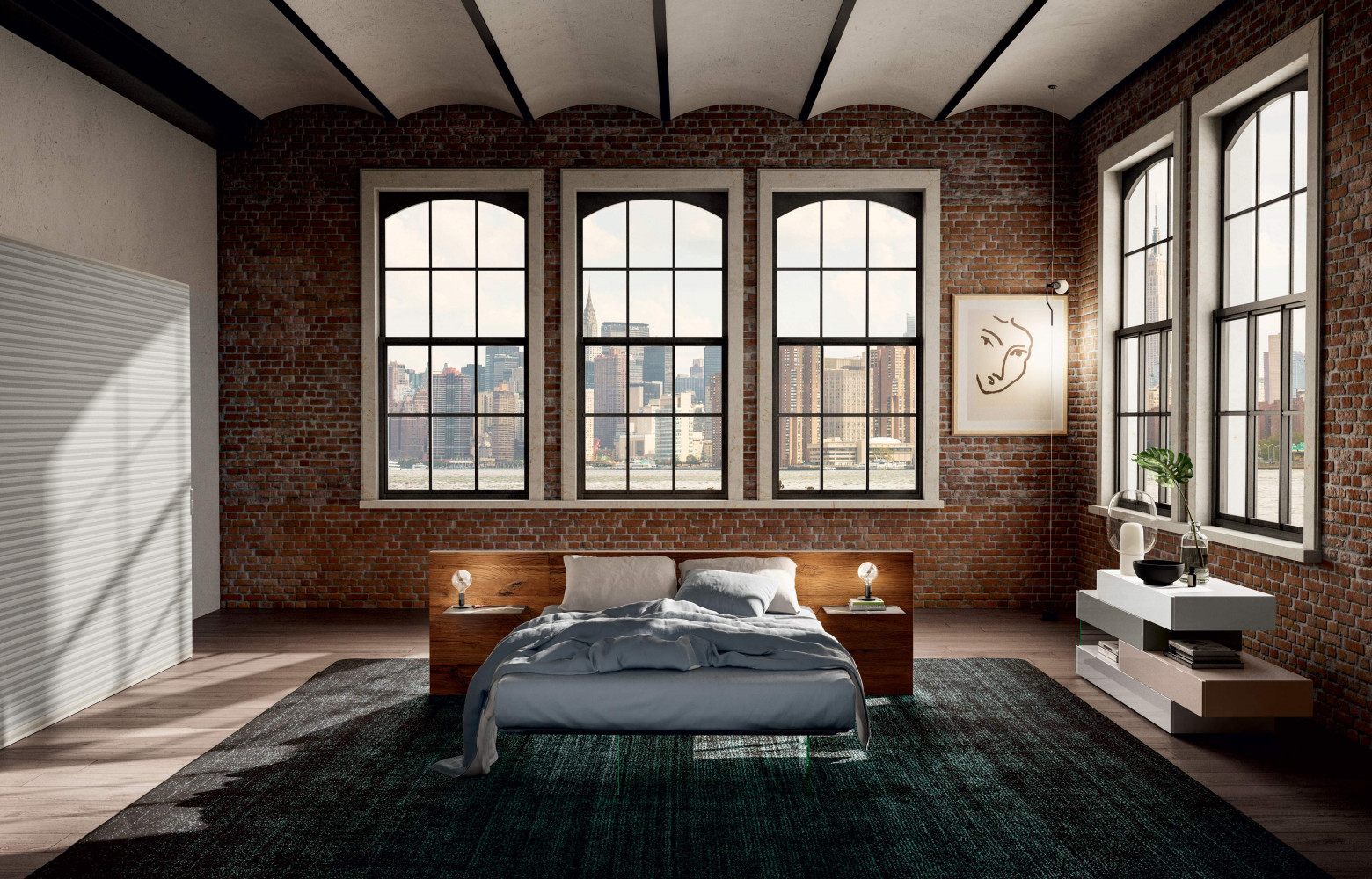 7/ Lit Air Wildwood, design Daniele Lago, à partir de 4 300 €. Lago.