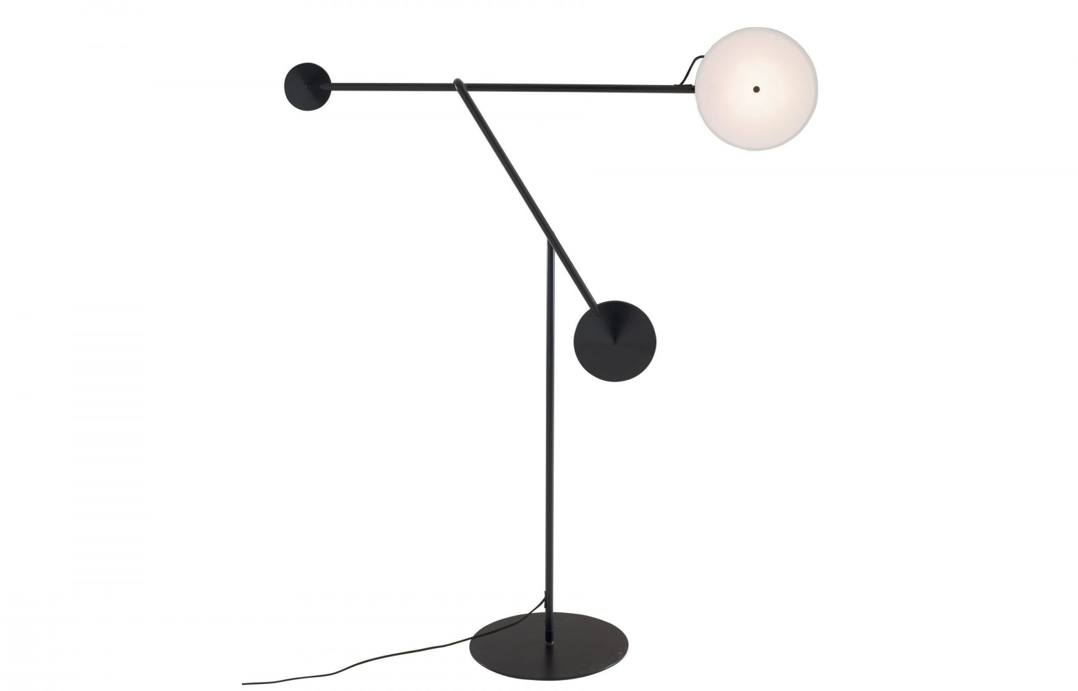 6/ Lampadaire Cinetique en acier, design Martin Hirth. Ligne Roset.