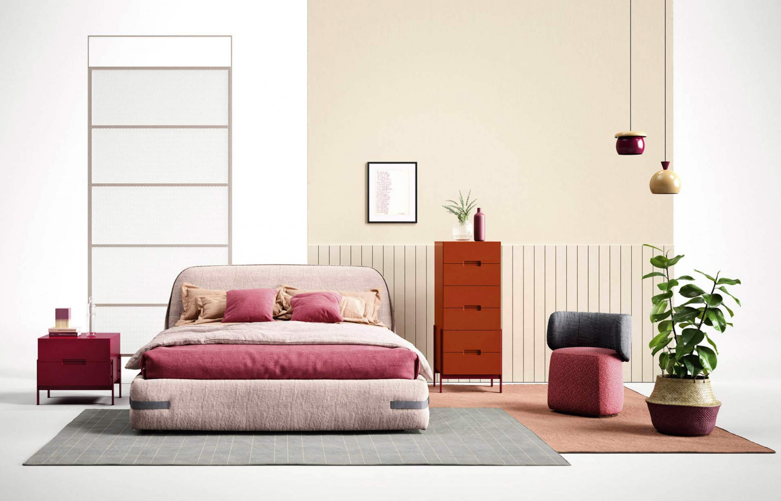 11/ Lit Tape, design Philippe Nigro, à partir de 2 653 €. Novamobili.