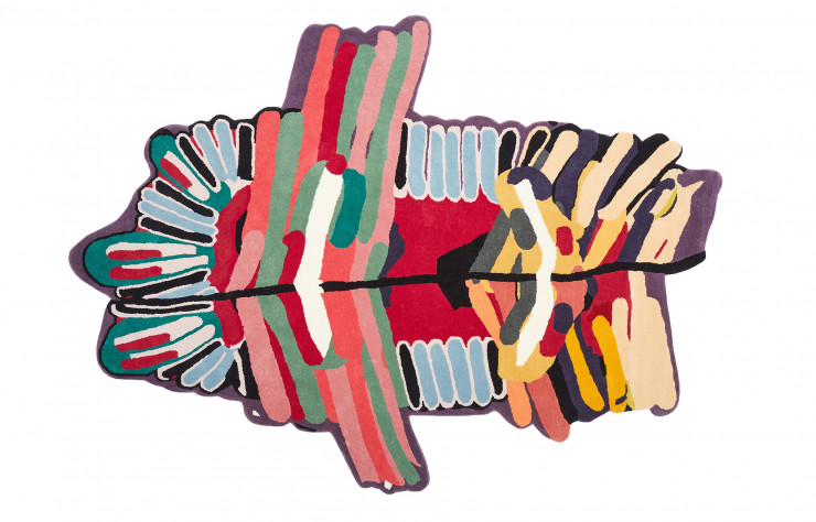 Tapis dessiné par Laureline Galliot pour l’éditeur italien Nodus.
