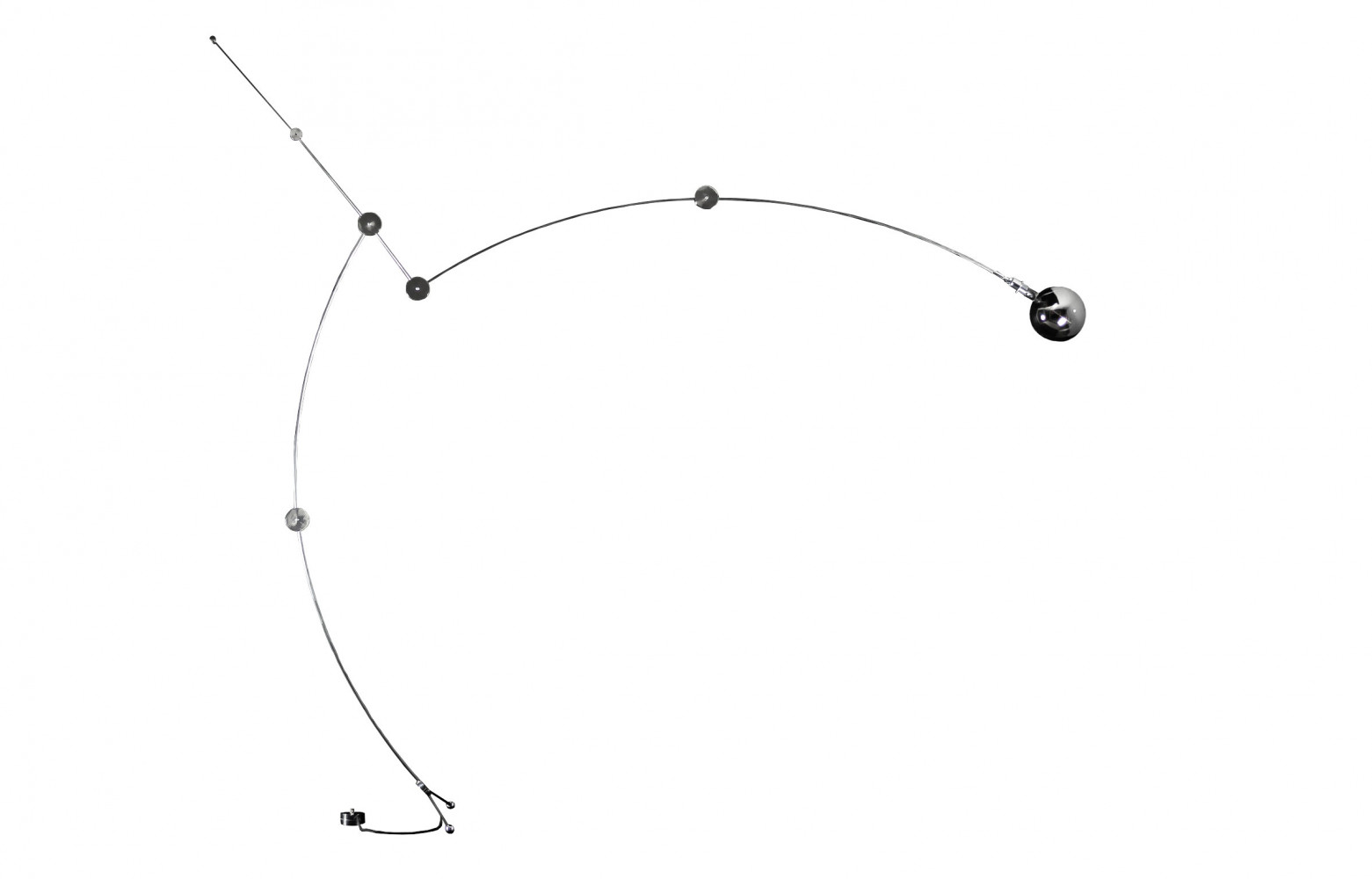 10/ Lampe à arc articulé Atlas (Wartel), prix sur demande.