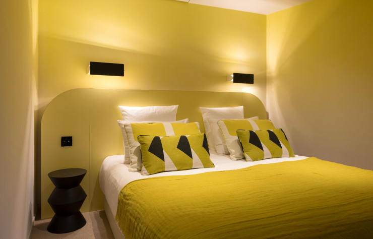 Chambre dans la suite Acquaverde.
