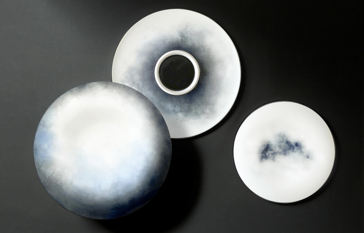 Assiettes Ether de Constance Guisset (Richard Ginori, 2019).