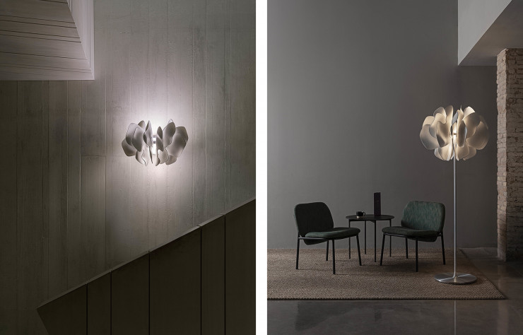 En version applique ou lampadaire, le luminaire a rarement été aussi poétique.