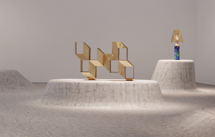 Console Rocky (2012) et lampe Vulcain (2012) changent d’atours.