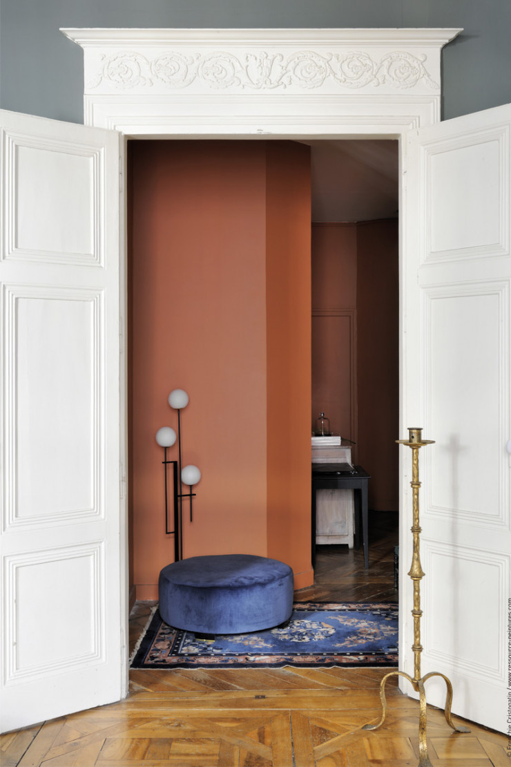 Gamme « Etruscan Red », de Patrick Baty, dans la collection « Les Couleurs historiques » (Ressource).