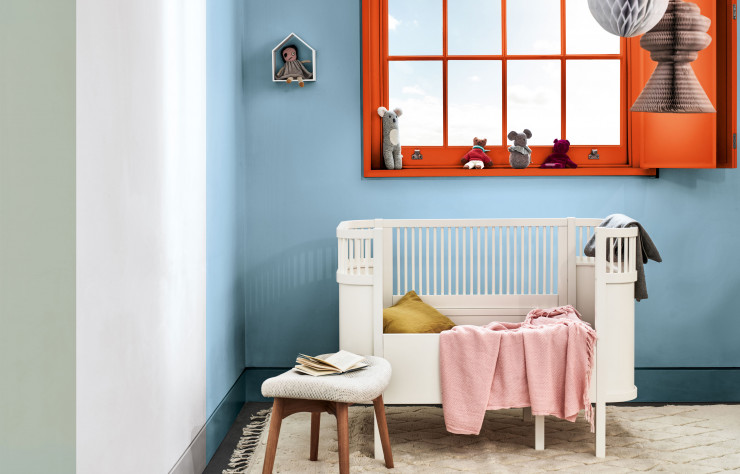 Gamme ­« ­Palette jeu », dans la collection « Douceur de l’aube » (Dulux Valentine).