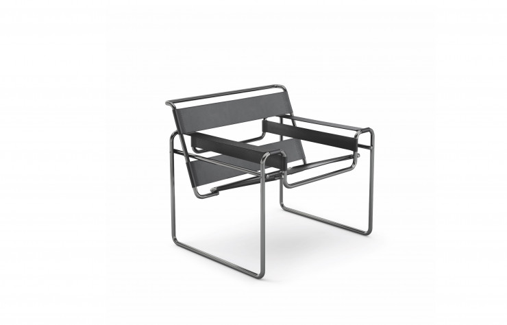 Fauteuil Wassily de Marcel Breuer, réédité par Knoll.