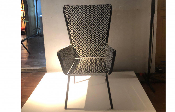 Fauteuil réalisé dans le cadre des workshops initiés par l’Institut français.