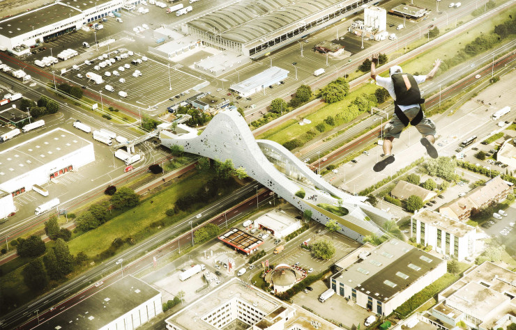 « The New Wavent », par Julien Guéganou et Jean-Baptiste Blondel, a été classé deuxième au Prix W 2016, qui proposait aux étudiants de réinventer le Pondorly (94).
