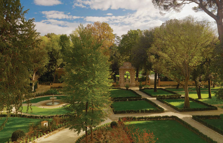 Les jardins du Four Seasons Florence.