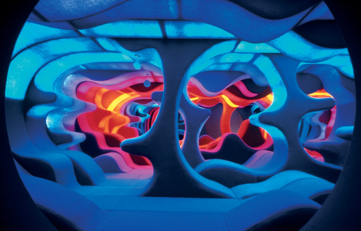 Le Phantasy Landscape de Verner Panton, réalisé en 1970 pour le salon Visiona 2 de Cologne.