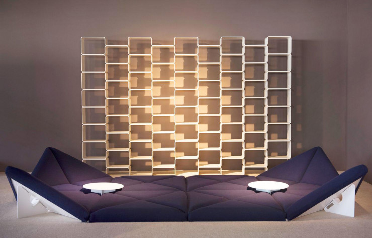 Mobilier créé par Pierre Paulin au début des seventies et recréé à Design Miami 2014 (Paulinpaulinpaulin).