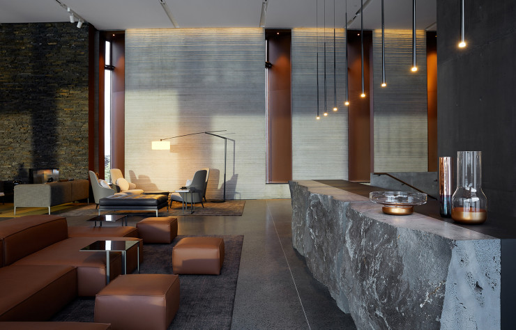 Vibia a fourni à l’hôtel islandais The Retreat un éclairage très architectural.