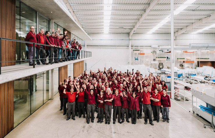 Pas moins de 214 personnes travaillent à l’usine Kettal.