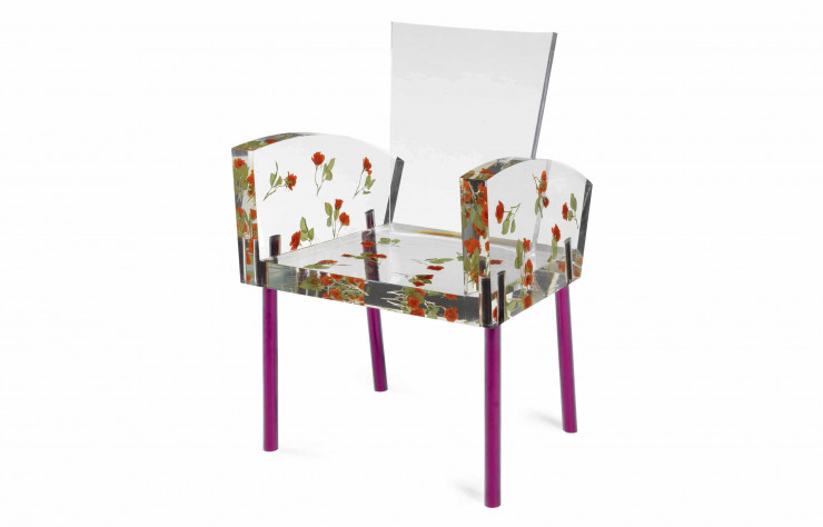 Fauteuil Miss Blanche de Shiro Kuramata (1986).