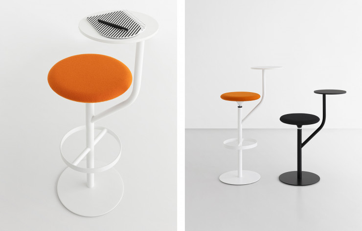 Tabouret / table d’appoint Aaron de Pio & Tito Toso (Lapalma).