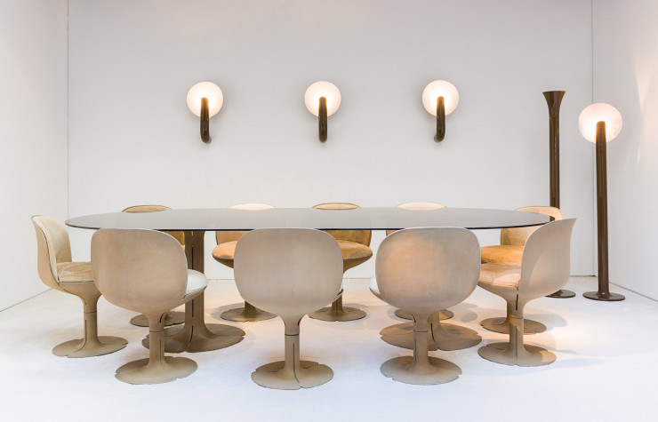 Le mobilier créé par Paulin pour le palais de l’Elysée à la demande de Georges Pompidou.