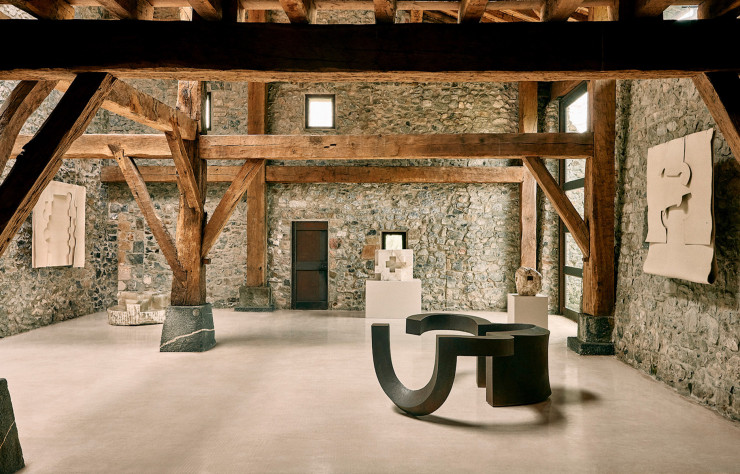 Un aperçu de la collection permanente dédiée à Eduardo Chillida.
