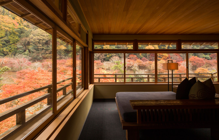 L’Hoshinoya Kyoto (2009) a été sur le modèle d’un ryokan traditionnel.