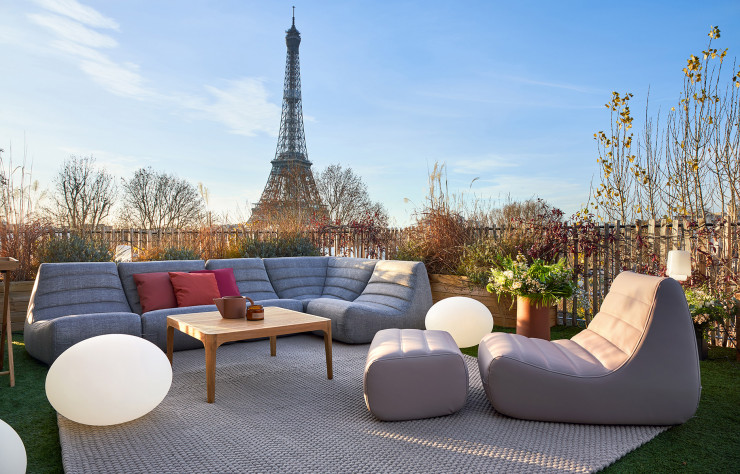 La collection « Saparella » de Michel Ducaroy resurgit des années 60 en version outdoor.