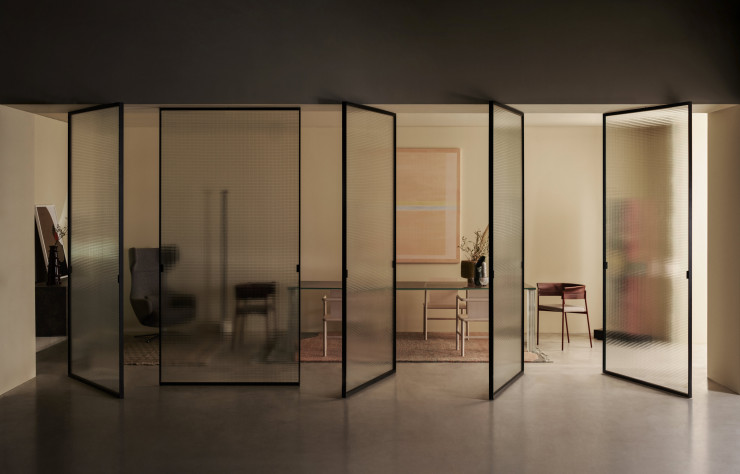 Système de portes Sherazade de Piero Lissoni (Glas Italia).