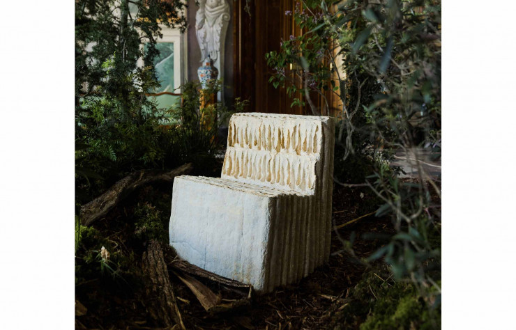 Le fauteuil en mycélium de Jonas Edvard.